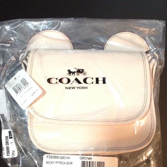 🎉Black Friday Coach Disney Mickey Ear Leather Bag - Picture 7 of 8